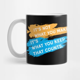 Financial Wisdom Quote for Investors & Traders Mug